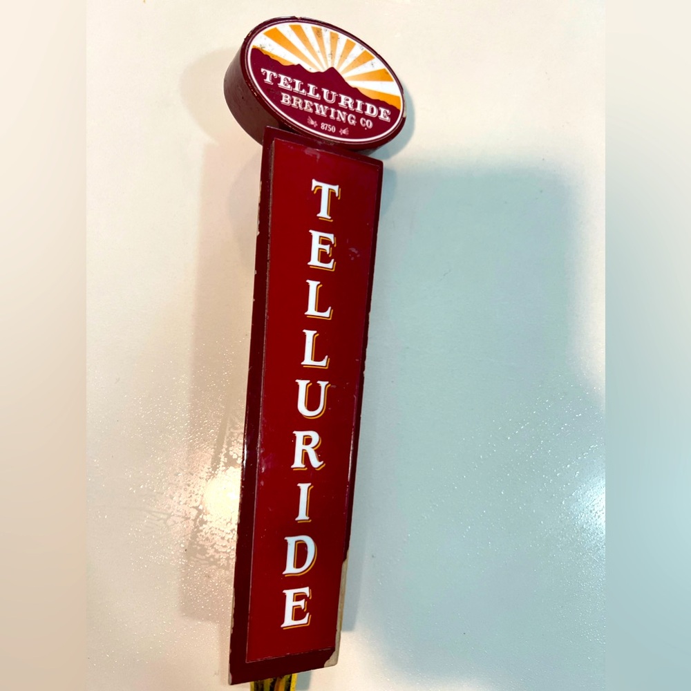 TELLURIDE BREWING- MOUNTAIN BEER- 3 SIDED BEER TAP HANDLE